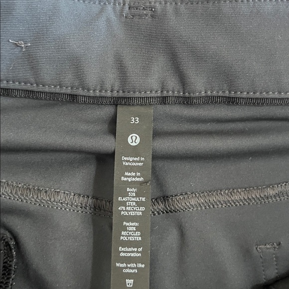 Lululemon Men's Pants 33 x 31 Classic Work Travel Casual Pants Navy Blue EUC - Picture 6 of 8